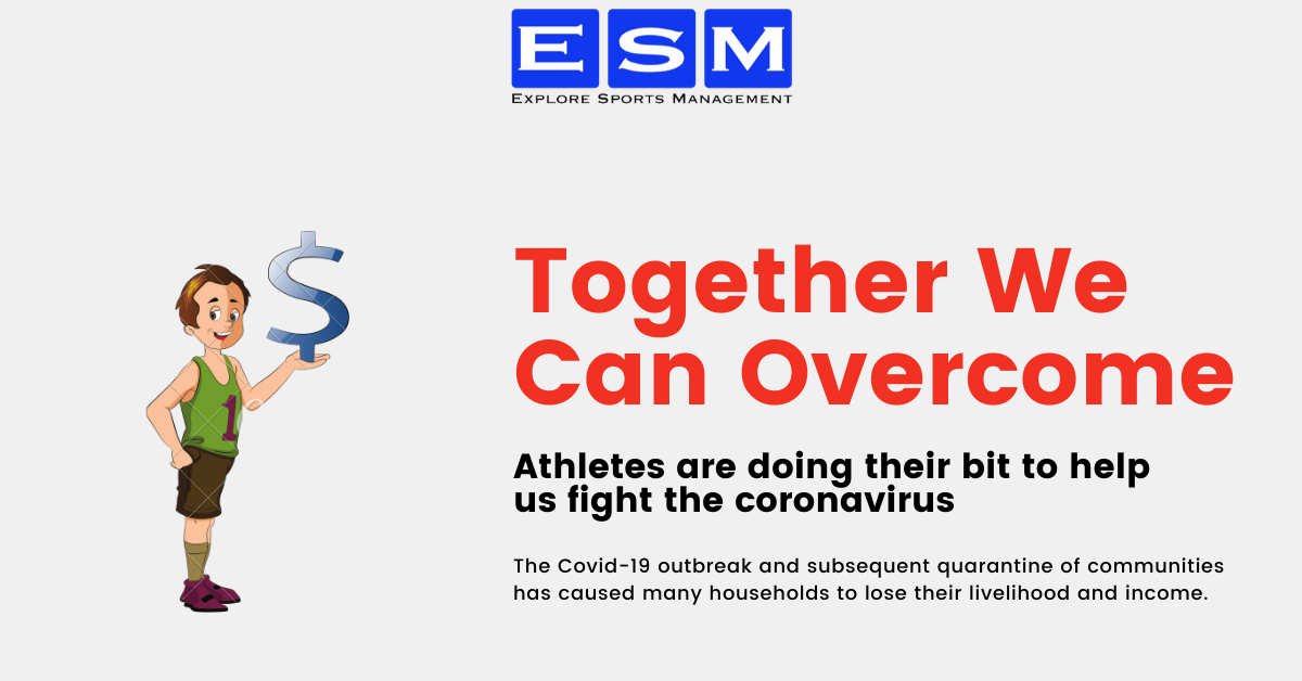 Athletes make contributions to fight against corona virus
