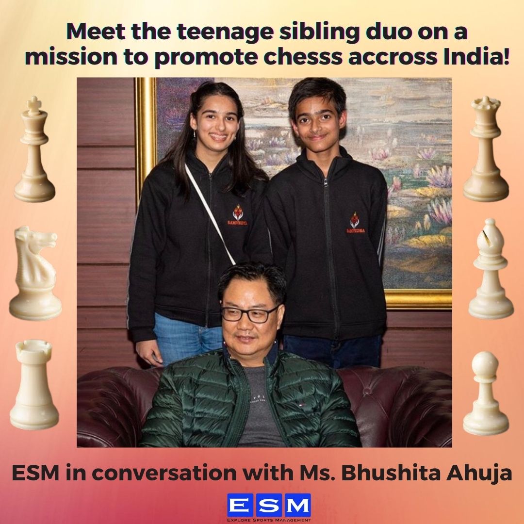Samvedna Chess India Sports Minister